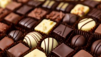 Assorted,Gourmet,Chocolates,And,Pralines,Close-up,With,Depth,Of,Field
